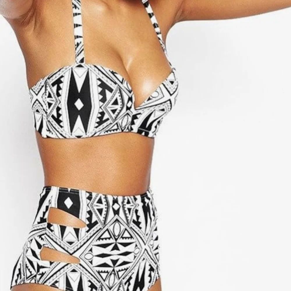 High waisted 2 piece bathing suit - Picture 2 of 5